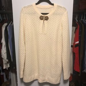 Tory Burch Cream Sweater Large